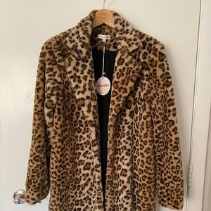 Animal print coat